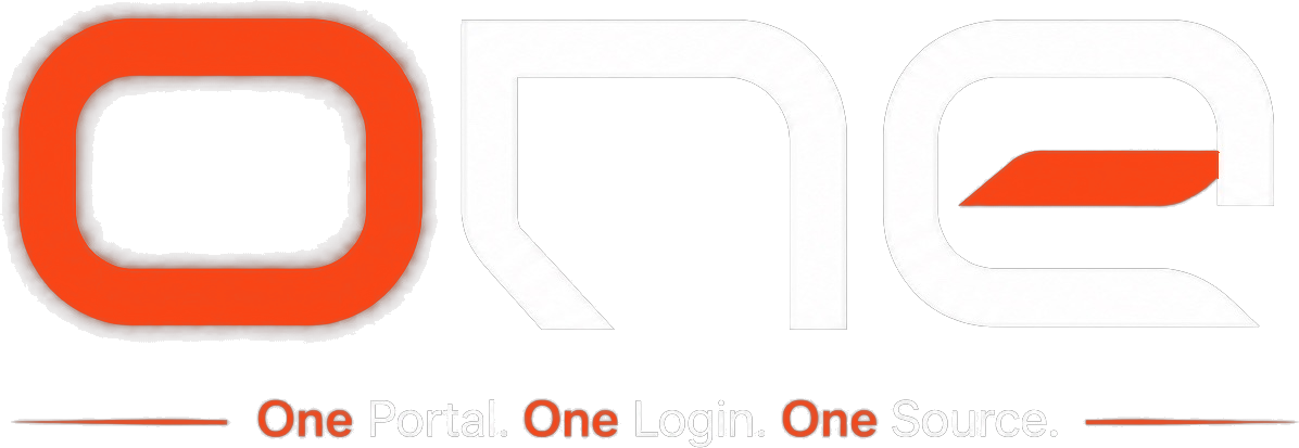 one – One Portal. One Login. One Source.